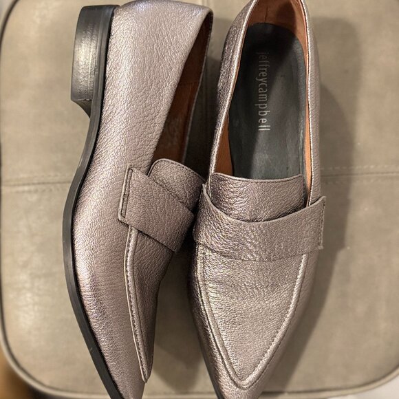 Jeffrey Campbell silver Womens Viona Loafer Slip-On Pointed - Picture 9 of 9